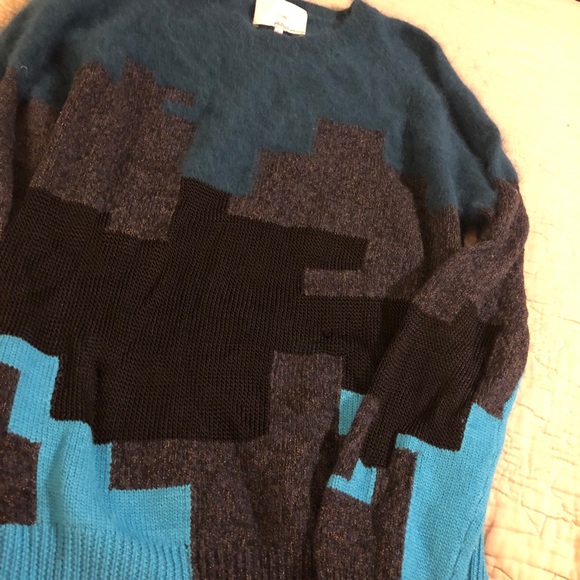 CASHMERE Phillip Lim multi material knit cashmere sweater - Picture 8 of 15